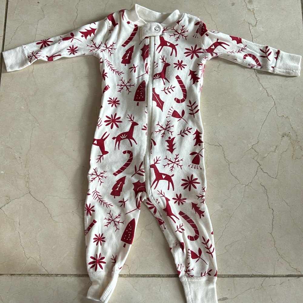 Hanna Andersson Red and White Kids Pajamas